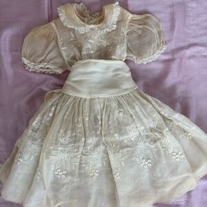Gorgeous Vintage Baby Dress with Intricate floral embroidery
